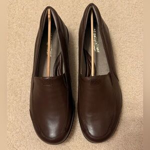 Naturalizer Comfort Leather Slip-On Loafers in Dark Brown - Women